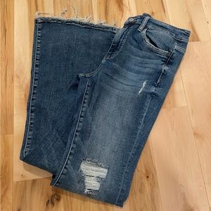 Buckle Flare Jeans